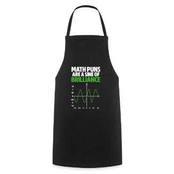maths - Cooking Apron - black - Front - AI Model Male 185 dark (185cm)