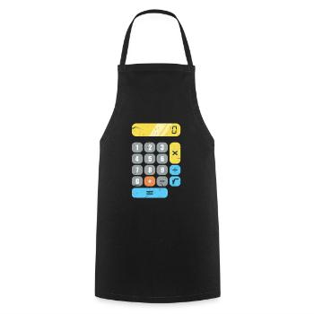 Math calculator Mathematics Mathematician - Cooking Apron - black - Front - AI Model Male 185 dark (185cm)