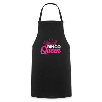 Bingo Queen Gambling Lotto Grandma Queen Gift - Cooking Apron - black - Front - AI Model Male 185 dark (185cm)