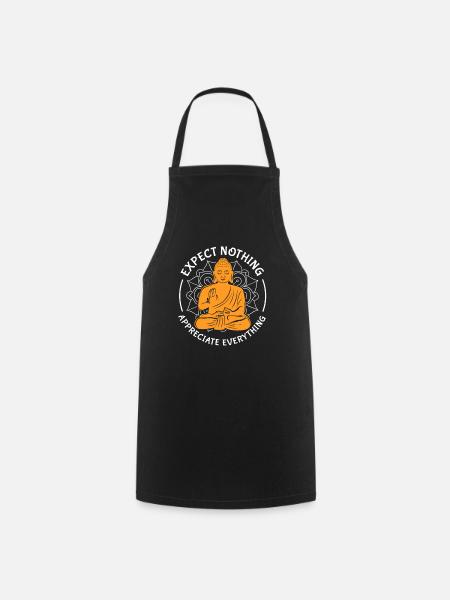 Buddha - Cooking Apron - black