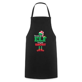 Christmas I'm Not Elf I'm Just Short Elf - Cooking Apron - black - Front - AI Model Male 185 dark (185cm)