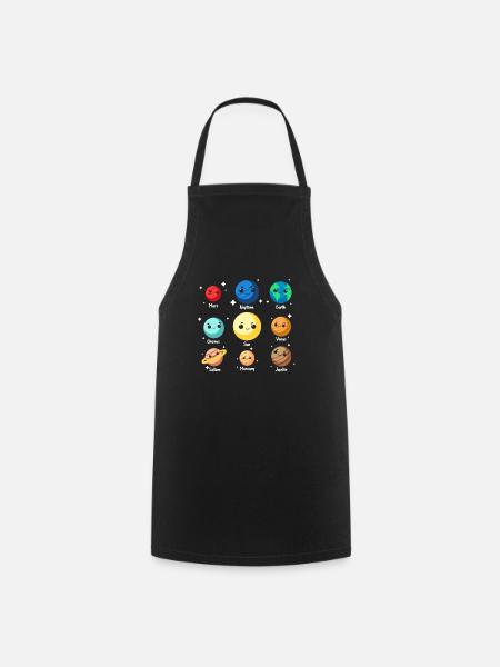 planet - Cooking Apron - black