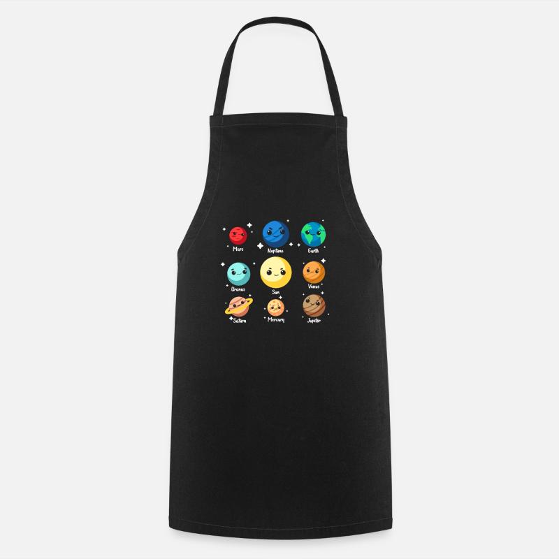 planète - Tablier de cuisine - noir