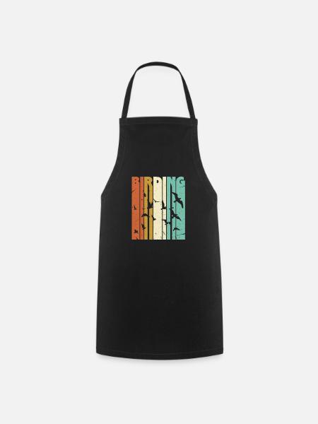 Observation des oiseaux Birdwatcher Bird Birds - Tablier de cuisine - noir