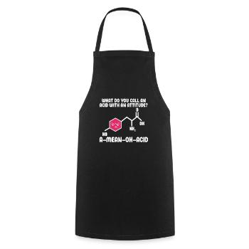 Chemistry science physics science laboratory gift - Cooking Apron - black - Front - AI Model Male 185 dark (185cm)