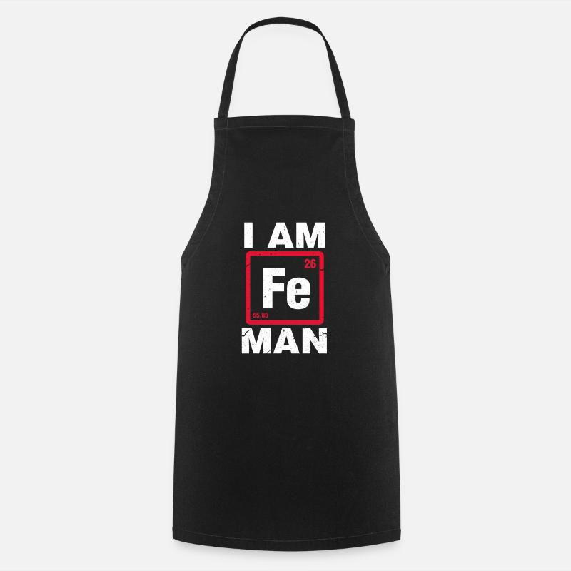 Chemistry iron - Cooking Apron - black