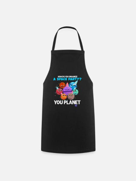planet - Cooking Apron - black