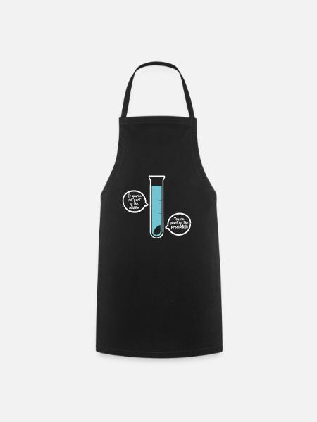 Chemistry science physics science laboratory gift - Cooking Apron - black