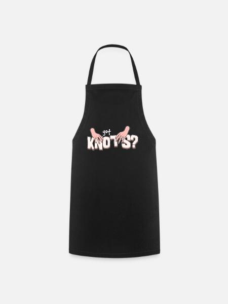 Funny massage therapist got knot massage-T - Cooking Apron - black