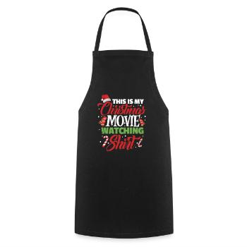 Weihnachten Film Weihnachtsfilme Christmas - Kochschürze - Schwarz - Vorne - AI Model Male 185 dark (185cm)
