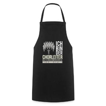 Chorleiter Dirigent Chorleitung Chor Orchester - Kochschürze - Schwarz - Vorne - AI Model Male 185 dark (185cm)
