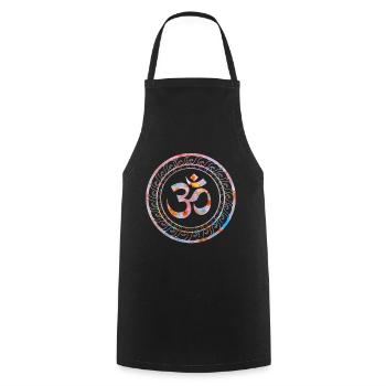 Om Ohm Aum Symbol Yoga spirituel cadeau - Tablier de cuisine - noir - Devant - AI Model Male 185 dark (185cm)