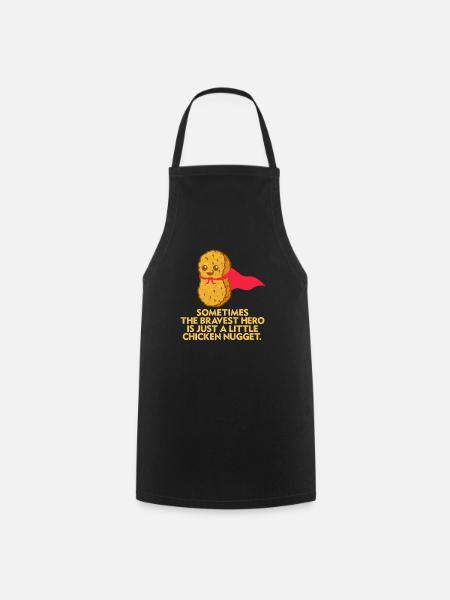 Chicken Nuggets Nugget Fast Food Gift - Cooking Apron - black