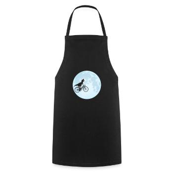 Dinosaures Lune - Tablier de cuisine - noir - Devant - AI Model Male 185 dark (185cm)