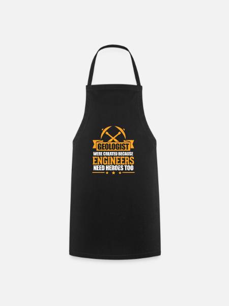Geology geologist geologist rock stones gift - Cooking Apron - black
