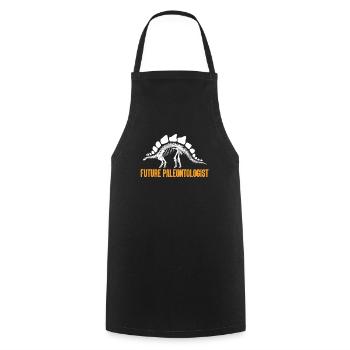 paleontology - Cooking Apron - black - Front - AI Model Male 185 dark (185cm)
