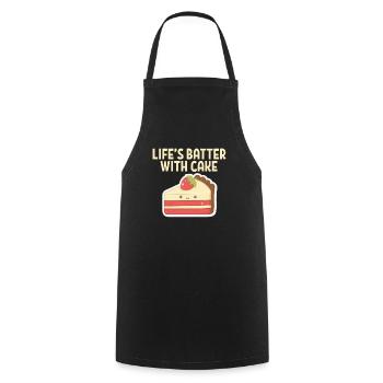 Cuire boulanger gâteau boulangerie boulanger cadeau - Tablier de cuisine - noir - Devant - AI Model Male 185 dark (185cm)