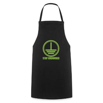 Electrician electricity electronics electrical gift - Cooking Apron - black - Front - AI Model Male 185 dark (185cm)
