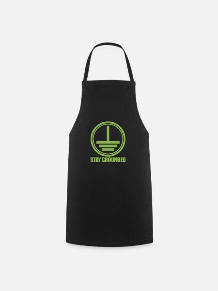 Electrician electricity electronics electrical gift - Cooking Apron - black