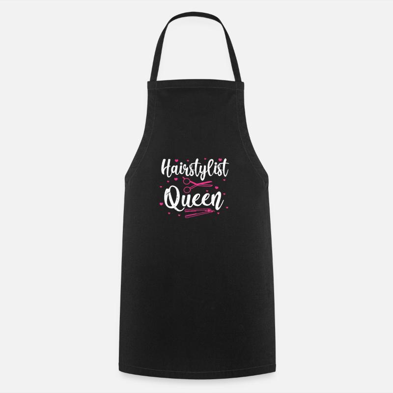 hair stylist - Cooking Apron - black