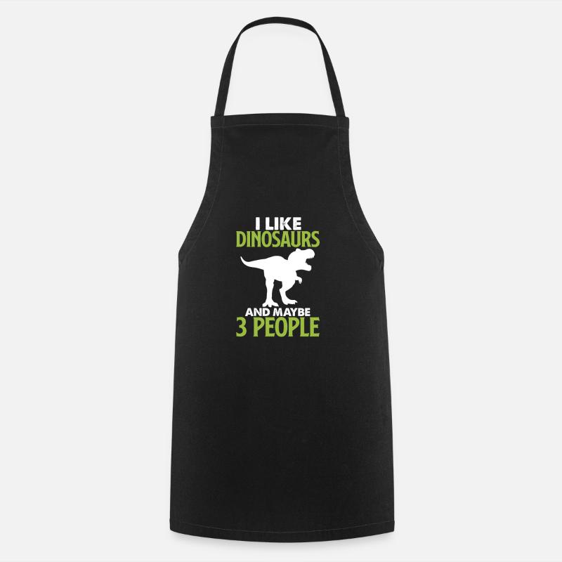 dinosaur - Cooking Apron - black