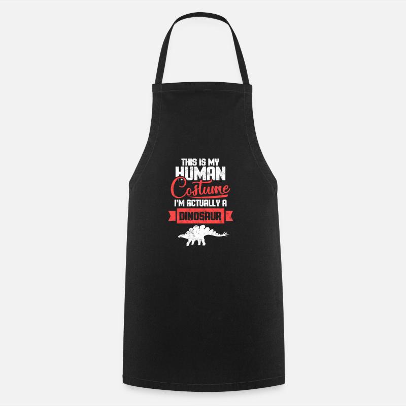 Dinosaures - Tablier de cuisine - noir