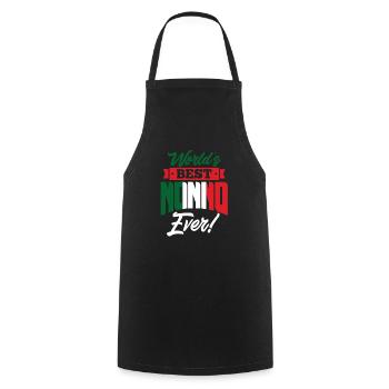 Nonno Grandpa Italie cadeau italien - Tablier de cuisine - noir - Devant - AI Model Male 185 dark (185cm)