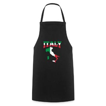 Italy Italian Italian Italia gift - Cooking Apron - black - Front - AI Model Male 185 dark (185cm)