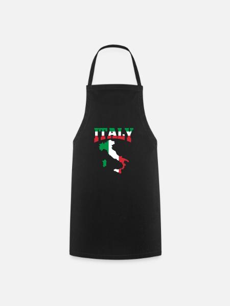 Italie Italien Italien Italia cadeau - Tablier de cuisine - noir