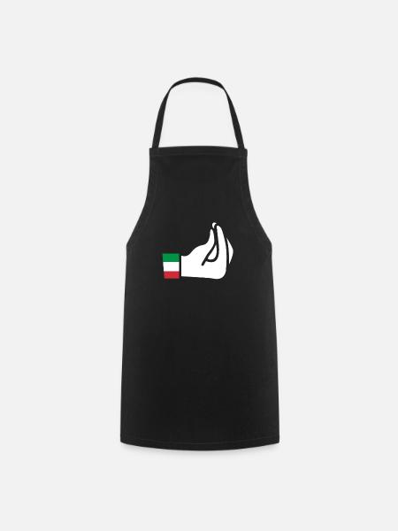 Italians Italy Italian Italia gift - Cooking Apron - black