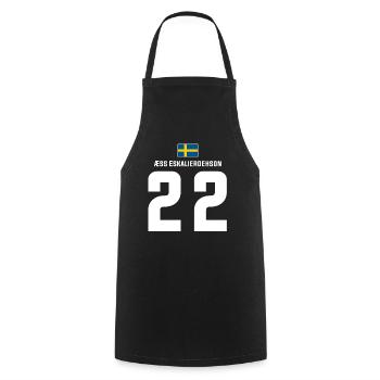 Schwedische Namen Fußball Sauf Mallorca Trikot - Kochschürze - Schwarz - Vorne - AI Model Male 185 dark (185cm)