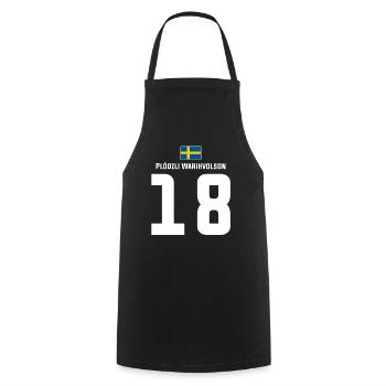 Schwedische Namen Fußball Sauf Mallorca Trikot - Kochschürze - Schwarz - Vorne - AI Model Male 185 dark (185cm)
