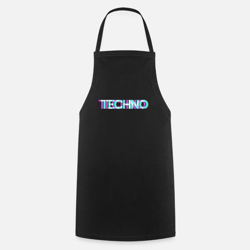 Techno - Kochschürze - Schwarz