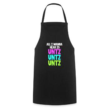 Techno - Cooking Apron - black - Front - AI Model Male 185 dark (185cm)