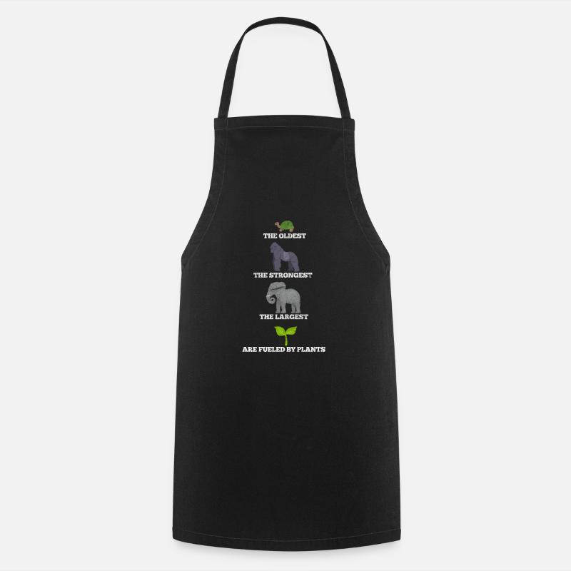 Végétalien Végétalien Végétalien Végétarien Végétarien - Tablier de cuisine - noir