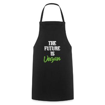 Cadeau de vaganisme vegan vegan vegan - Tablier de cuisine - noir - Devant - AI Model Male 185 dark (185cm)
