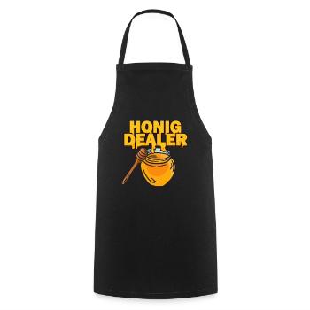 Honey dealer beekeeper gift idea - Cooking Apron - black - Front - AI Model Male 185 dark (185cm)