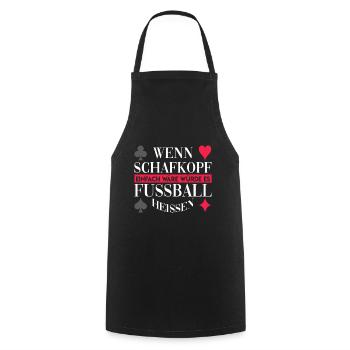 Schafkopf Kartenspiel Schnapsen Geschenk - Kochschürze - Schwarz - Vorne - AI Model Male 185 dark (185cm)