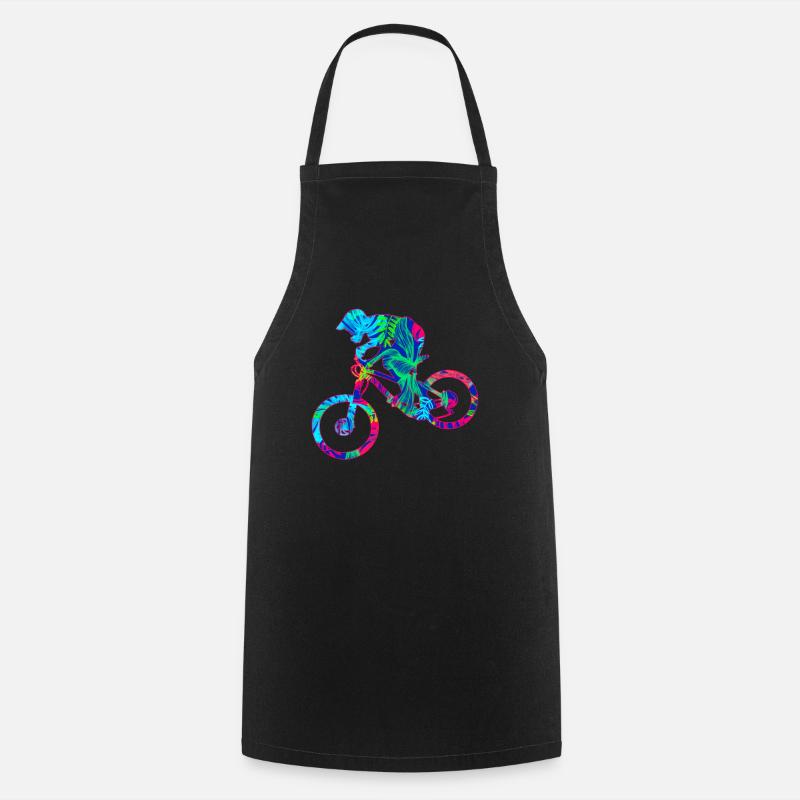 Vélo de montagne tropical descente freeride - Tablier de cuisine - noir