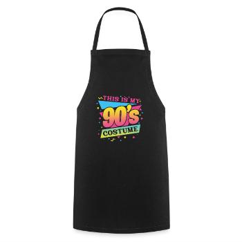 90er Jahre Neunziger 90s Retro Vintage Geschenk - Kochschürze - Schwarz - Vorne - AI Model Male 185 dark (185cm)