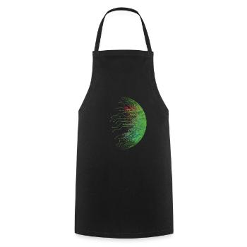 Cadeau de nerd informatique programmeur de code binaire - Tablier de cuisine - noir - Devant - AI Model Male 185 dark (185cm)