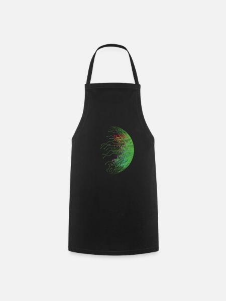 Binary code programmer computer nerd gift - Cooking Apron - black