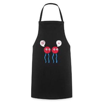 Biology - Cooking Apron - black - Front - AI Model Male 185 dark (185cm)