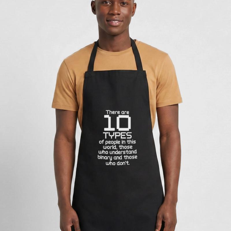 Cadeau de nerd informatique programmeur de code binaire Tablier de cuisine