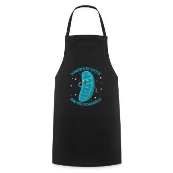 Biology coffee science chemistry laboratory gift - Cooking Apron - black - Front - AI Model Male 185 dark (185cm)