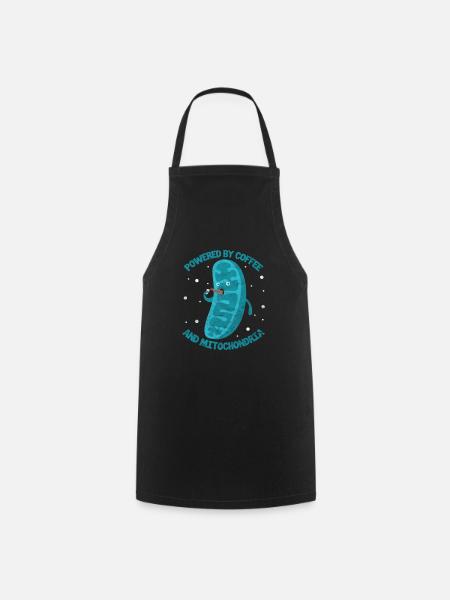 Biology coffee science chemistry laboratory gift - Cooking Apron - black