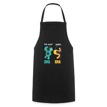 Biology science chemistry laboratory gift - Cooking Apron - black - Front - AI Model Male 185 dark (185cm)