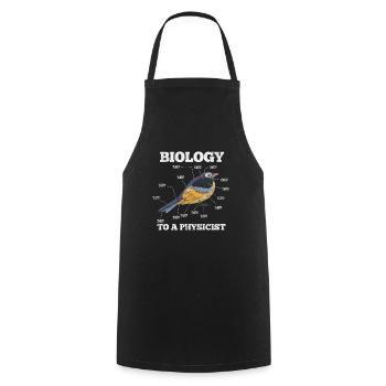 Biology - Cooking Apron - black - Front - AI Model Male 185 dark (185cm)