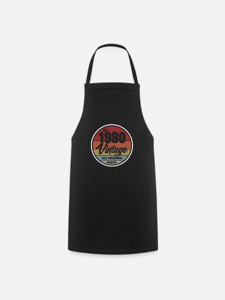 1980 - Cooking Apron - black