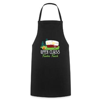 camping - Cooking Apron - black - Front - AI Model Male 185 dark (185cm)